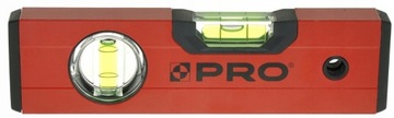 PRO POZIOMNICA KIESZONKOWA 18CM CZERWONA S440