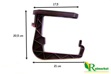 Prosperplast IWWS-R222 Держатель балконного ящика коричневый, графит, белый