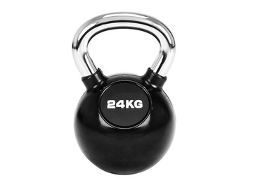 Hantla KETTLEBELL Odważnik Żeliwo Guma TYTAN 24 kg