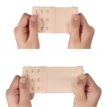 PRZEDŁUŻKA DO ZAPIĘCIA BIUSTONOSZA 3 RZĘDOWA STANIKA CZARNA KOBIET NAPKI