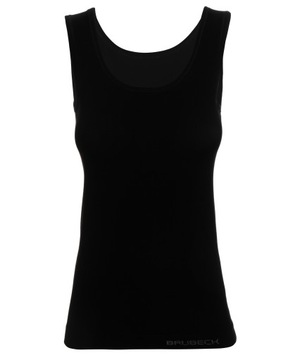 Brubeck Bezrękawnik damski COMFORT COTTON czarny XL