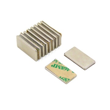 MAGNES NEODYMOWY PŁYTKOWY 20x10x1mm KLEJ 3M samoprzylepny sztabkowy, HUNTER