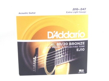 Daddario EJ10 10-47 Struny Do Gitary Akustycznej
