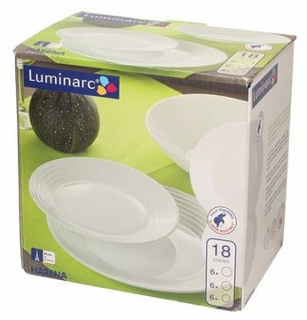 06466 LUMINARC HARENA SERWIS ZESTAW OBIADOWY 18 EL
