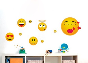 Наклейка EMOJI ЭМОТИКОНЫ! Диаметр 45 см!!
