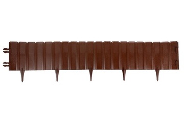 WYSOKA PALISADA OGRODOWA 1m KRAWĘŻNIK OBRZEŻE PŁOTEK BRĄZ ROLLBORDER BORDER