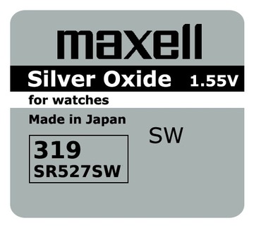 bateria srebrowa mini Maxell 319 / SR 527 SW