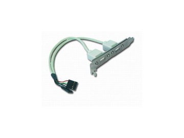 Śledź do obudowy Gembird CCUSBRECEPTACLE 2 x USB