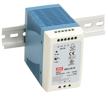 Zasilacz 12V 7,5A 100W Mean Well MDR-100-12