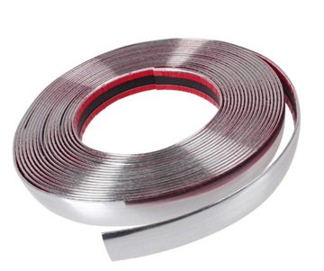 LISTWA - LISTWY CHROM OZDOBNE ELASTYCZNE- 21 mm x 5m TUNING POŁYSK