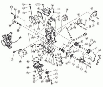 РЕМКОМПЛЕКТ КАРБЮРАТОРА SUZUKI LT 250 R Quadracer