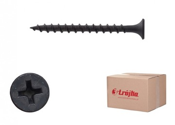 Wkręty fosfatowane czarne do drewna 3,5x45 - 1kg