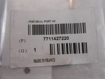 SCENIC III NAKŁADKI PROGOWE PRZÓD ORYGINAŁ