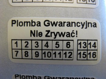 ГАРАНТИЙНЫЕ ПЕЧАТИ 20х20 ДРОБИЛЬНЫЕ АКРИЛИТЫ 250 ШТ.