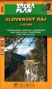 SŁOWACKI RAJ 1:25 000 MAPA TURYSTYCZNA 2504 TATRA PLAN