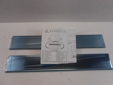 SCENIC III NAKŁADKI PROGOWE PRZÓD ORYGINAŁ