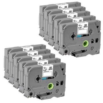 10x Taśma Specmark do Brother TZ231 12mm biała PT-H105 H101 H100 H107 H110