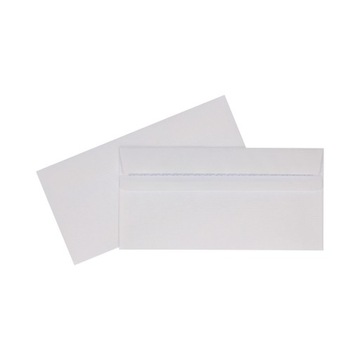 Koperta bez okienka DL (110 x 220 mm) biały 1000szt