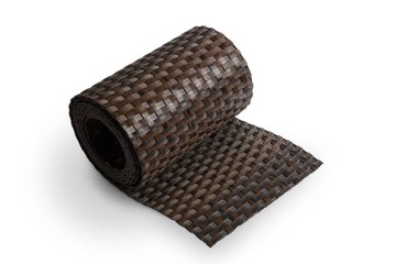Taśma ogrodzeniowa technorattan 19x255 brąz RD06