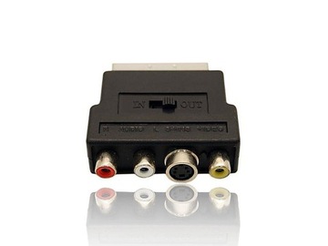 Adapter SCART VIDEO AUDIO CHINCH SVHS Dwukierunkow