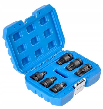 ZESTAW KLUCZY KLUCZE NASADOWE UDAR TORX T55-T100