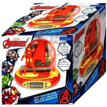Великий Годинник з будильником / будильник Фігурка 3D AVENGERS з Проектором декорація