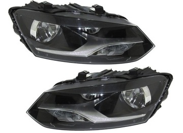 KOMPLET REFLEKTORÓW VW POLO 6R 2009-2017 H7+H7 SILNICZKI