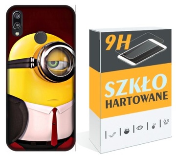 ETUI SZKŁO Huawei P20 Lite Minionki