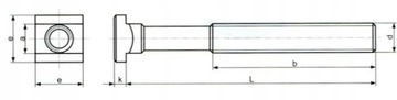 ВИНТ С Т-образным пазом RLS - M12 - 14MM - 160MM