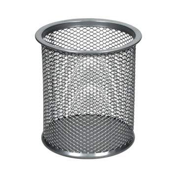 Kubek okrągły siatka duży srebrny B802A Net