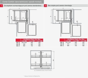 REJS Magic Corner Comfort Maxima EVO II 800 правый