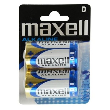2 x bateria alkaliczna Maxell Alkaline LR20/D blister