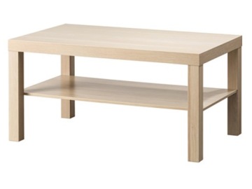 IKEA LACK стіл столик кавовий лава з полицею дуб 90x55