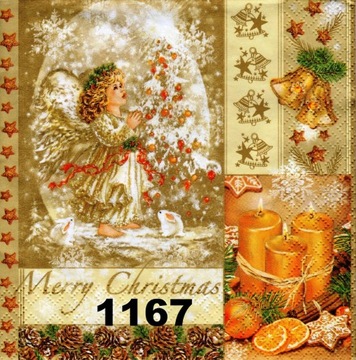 Serwetki do decoupage-1szt- ANIOŁKI -NR 1167