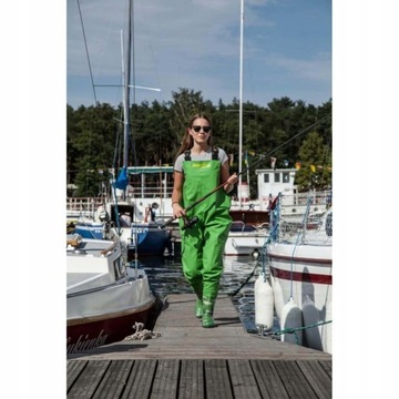 Брюки Вейдерсы лучшего качества зеленого размера. 36/37