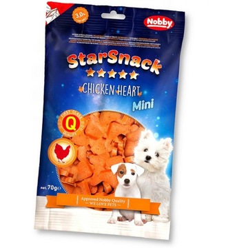 Przysmak Przekąska Nobby Chicken Heart mini 70g