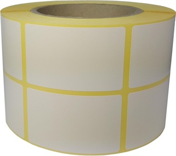etykiety naklejki nalepki papierowe bez nadruku stikery 40x65mm czyste