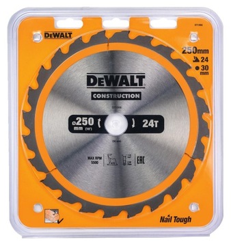 DeWALT tarcza piła do drewna 250mm 30mm 24z DT1956