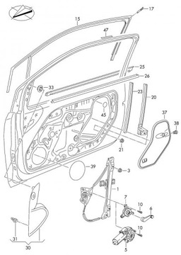 KRYT VNITŘNÍ DVEŘE CITIGO SEAT MII 1S3837916E