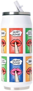 Банка с термокружкой. 500мл Красное 