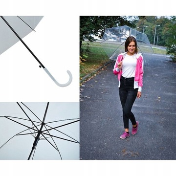 Parasolka Przezroczysta Transparentna ŚLUB