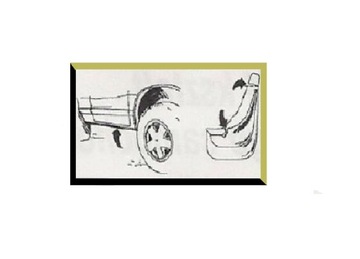 Daewoo Matiz (1997-2007) передние брызговики