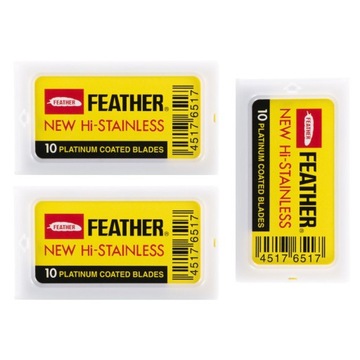 Лезвия Feather New Hi-Stainless, желтые