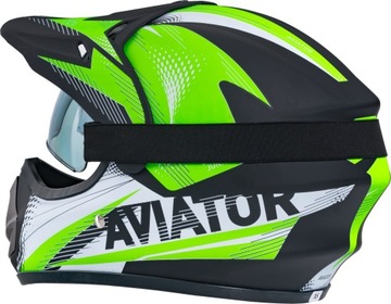 ДЕТСКИЙ КВАДРОЦИКЛНЫЙ ШЛЕМ ЭНДУРО С ОЧКАМИ