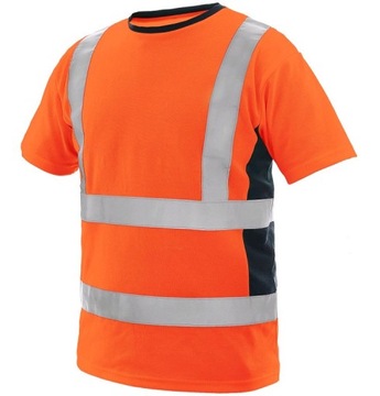 KOSZULKA T-SHIRT OSTRZEGAWCZA ODBLASKOWA S