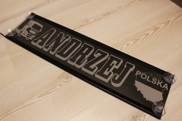 ИМЕННЫЕ ТАБЛИЧКИ СО СВЕТОДИОДНОЙ ПОДСВЕТКОЙ 60х16 см - 12В