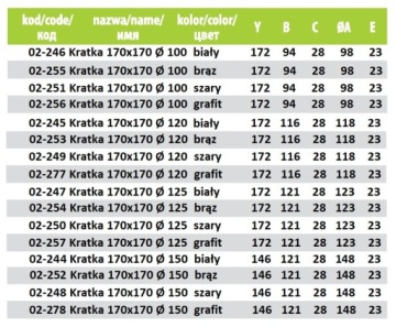 Решетка вентиляционная квадратная коричневая 100 airRoxy
