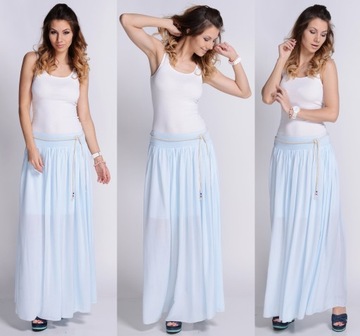 ЛЕГКАЯ, воздушная, длинная ЮБКА-РАСКЛЕШЕННАЯ ЮБКА, цвета