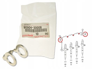 TOYOTA AVENSIS T25 03- 2.0D4D PODKŁADKA PRZELEWOWA