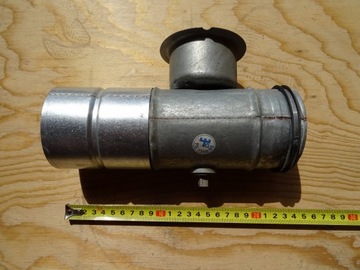 КЛАПАН ВЕНТИЛЯЦИОННЫЙ ОБРАТНЫЙ, длина 230, диаметр 80, ОЦИНКОВАННЫЙ